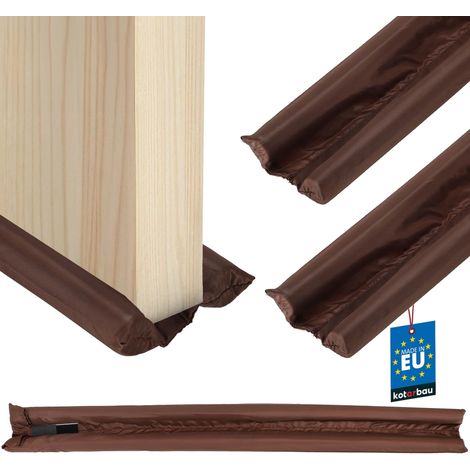 KOTARBAU® 2 pcs Boudin De Porte Isolant - Polyéthylène Mousse - 95 cm - Brun - Découpable - 30 mm - Bas de Porte Anti Courant d'air - Protection Acoustique (1/5)