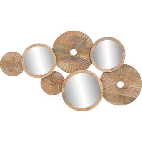 Decoracion Pared Mango Espejo 103X5X58 Natural (1/5)