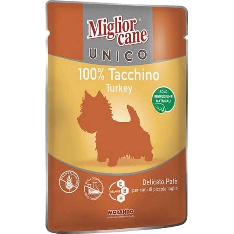 Miglior Cane Mousse Tacchino 80 g - Alimento umido per cani - Wellness System (1/3)