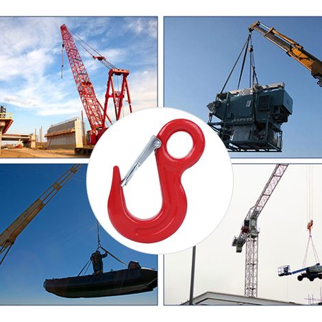 Crochet de grue pour conteneur, en acier allié, pour levage par gravité, industrie navale, crochet rond 5T (1/5)