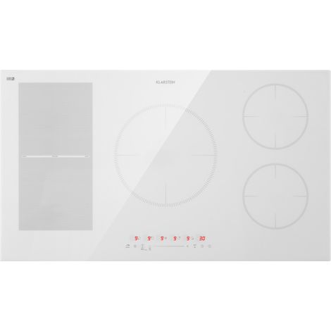Klarstein Delicatessa 90 Hybrid, piano cottura a incasso, induzione, 5 zone, 7400W, nero
