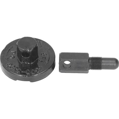 Outil demontage volant magnetique embrayage tronconneuse acier alliage 2 pieces plaque fixation tete rotative (1/5)