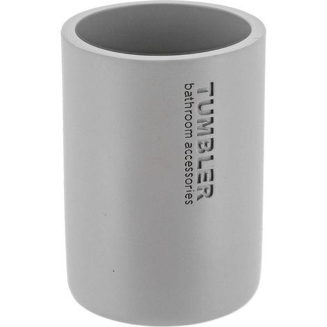 Bicchiere in poliresina - grigio chiaro - Tendance