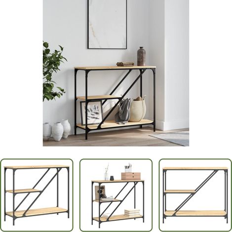 Holzwerkstoff - Konsolentisch Sonoma-Eiche 88,5x30x75 cm Holzwerkstoff (1/5)