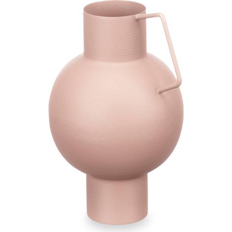 Vase aus Metall in Pastellfarbe, H. 23 cm