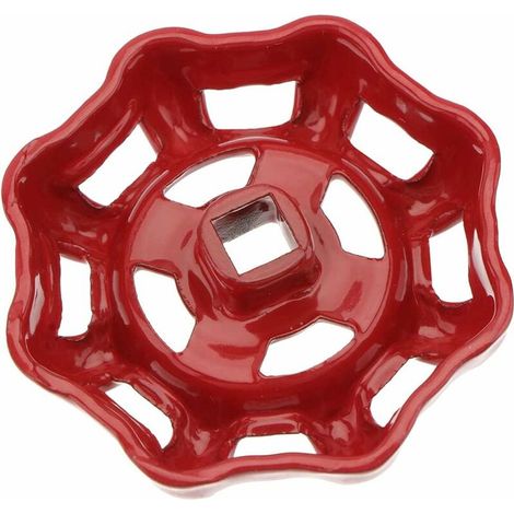 Red iron valve handwheel 7x7mm top handles for shut off valve angle seat valve straight way valve straight seat valve water pipe (1/5)