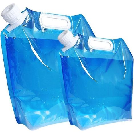 Lot de 2 bidons d'eau potable pliables et portables (1/5)