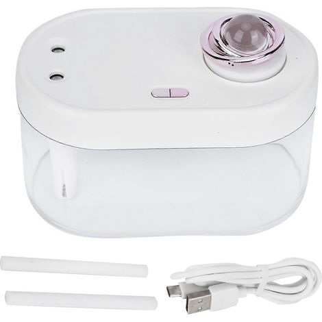 1-Liter-USB-Luftbefeuchter mit zwei Sprühdüsen und stimmungsvollem Nachtlicht für das Homeoffice (1/5)