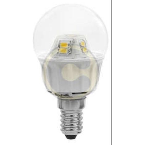 Ampoule LED Beghelli Ecoled sphA re transparente 5W E14 lumiA re chaude