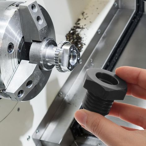 Spindeladapter für Holzdrehbank: Reduzierhülse. Spindelsitzadapter für Holzdrehbank. Außengewinde: 1"-8TPI. Innengewinde: 3/4"-16TPI. (1/5)