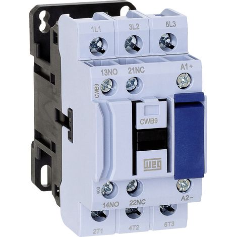 WEG CWB9-11-30C03 Leistungsschütz Sofortschaltend 3 Schließer 4 kW 24 V/DC     1 St.