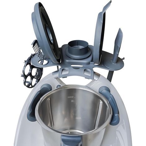 Thermomix accessory holder, suitable for TM5 and TM6, holds up to 9 accessories, kitchen robot shelf accessories storage (1/5)