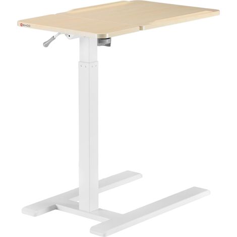 SIHOO D01 Overbed Table - Height & Tilt Adjustable, Laptop Standing Desk with Wheels for Hospital & Home Use (1/5)