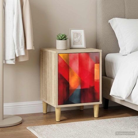 vidaXL Bedside Cabinet HEESCH Sonoma Oak 36 x 33 x 50 cm (1/5)