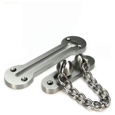 Chaîne de porte coulissante en acier inoxydable 304 de 3 mm d'épaisseur Chaîne de sécurité pour porte d'entrée (1/4)