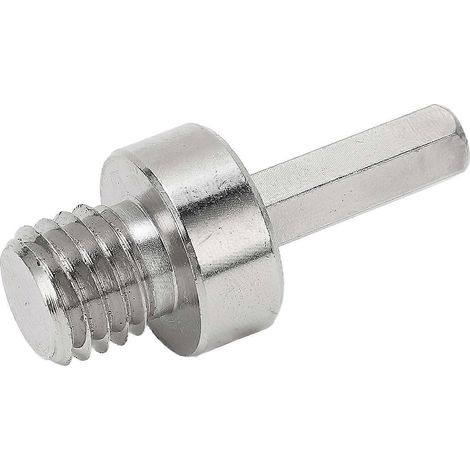 Adapter für elektrische Bohrmaschinen und Winkelschleifer mit Sechskantschaft und integriertem Metallkernbohreranschluss