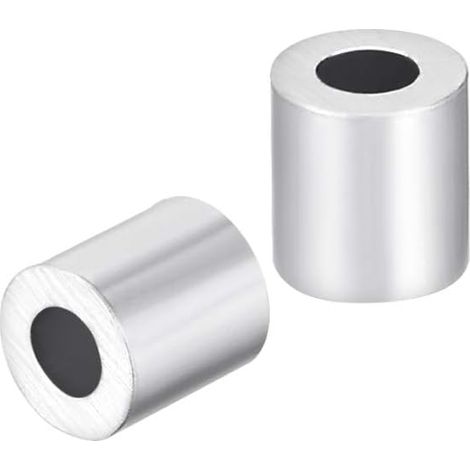 Manchon aluminium sertir câble acier 2mm Clips arrêt Bouton 30 Pcs (1/3)
