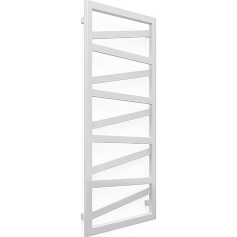 Scaldasalviette ad acqua calda bianco 750mm di altezza e 600mm di larghezza - 326 Watt - WIN750/600ZXB