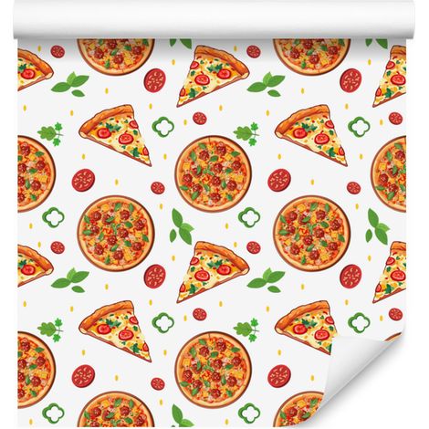 Papier peint alimentaire blanc et pêche pour salon et chambre 50x1000 cm (1/4)