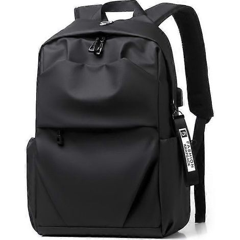 Sac à dos pour ordinateur portable, sac de sport, sac de voyage décontracté, sac à dos Oxford, sac à dos pour ordinateur portable grande capacité - noir (1/5)