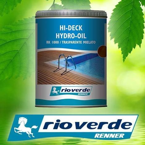 Olio decking per pavimenti in legno all'acqua RK1000 2,5 lt. RIO VERDE RENNER (1/4)