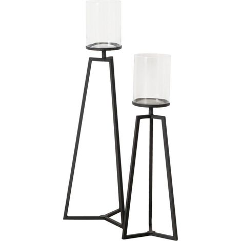 Kerzenhalter aus Glas auf Metallgestell COSA, 75-95 cm (1/5)