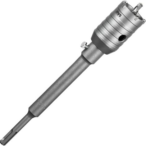 Scie Cloche Beton Couronne de Forage 45 mm SDS Plus M22 Filetage Couronne Carotteuse Foret Tige 220mm Foret Pour Scie Murale Set de Scies Cloche pour Maçonnerie Pierres Naturelles Grès Marbre (1/5)