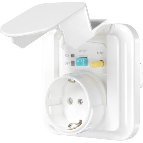Sygonix SY-5775152 1fach Unterputz-Fehlerstrom-Sicherheitssteckdose  erhöhter Berührungsschutz IP44 (1/5)