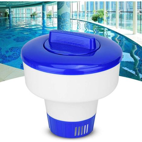Support de Brome Chimique de flottement de comprim de Station Thermale de Distributeur de Chlore de Piscine de Spa avec Le Chapeau de Fermeture (1/4)