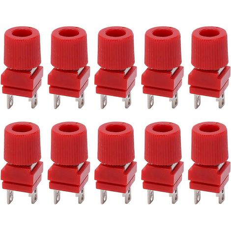 10 bornes de connexion d'alimentation 300 à 500 W, cuivre pur, onduleur, 13 mm, connexion d'alimentation, connexion M4, rouge