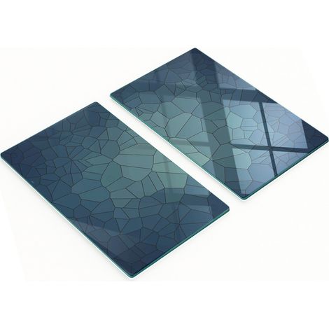 Tablas de cocina de vidrio duraderas y elegantes con estampado abstracto 2x30x52 cm (1/5)