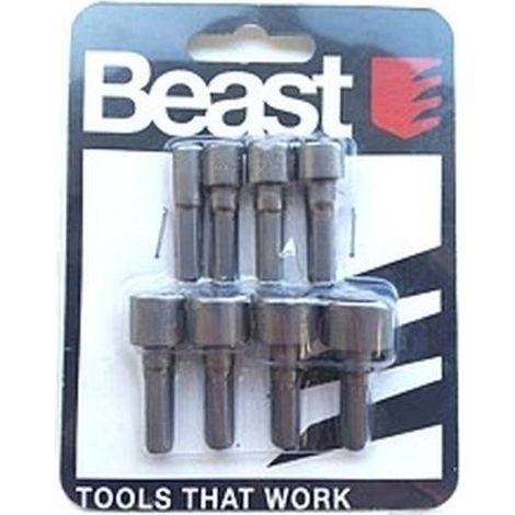 Jeu d'Embouts 8 Pcs 5-13 mm - Acier - Norme DIN - Précision et polyvalence - Beast