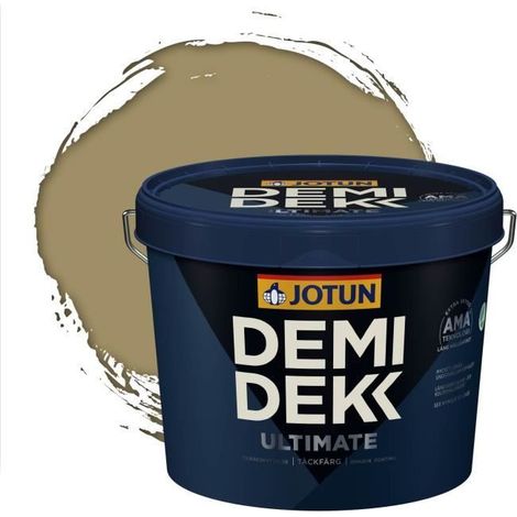 Peinture Bois - DEMI DEKK ULTIMATE - Lasure Opaque Satinée - Jaune Olive - 3L (1/2)
