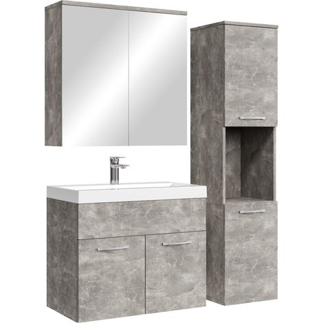 Badplaats Set de meuble de salle de bain Montreal 60 cm - Beton