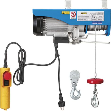 SEILWINDE HEBEZUG ELEKTRISCH ELEKTRO SEILZUG WINDE 200 / 400 KG FERVI 0600