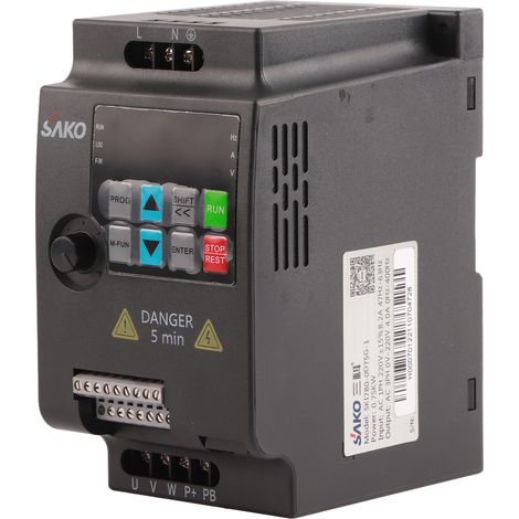 SJLERST Variateur de Frequence Variable 0.75 kW Convertisseur de Frequence, VFD Tension deEntree 380 V Affichage Numerique pour Moteur Machine Controle de Vitesse (1/5)