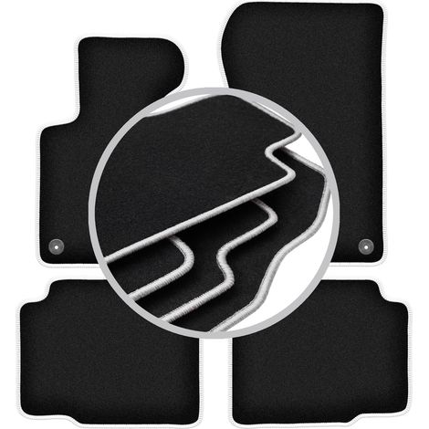Tapis de sol Carlux argentés pour : BMW Série 3 E36 compacte, coupé, berline, break, Touring (1991-2000) (1/5)