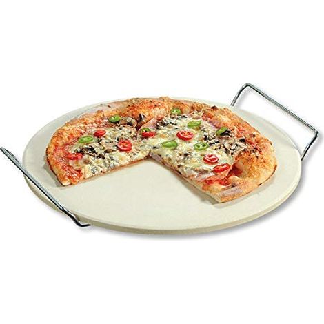 Piastra Pietra Cuocipizza in Ceramica con Supporto Tonda 33 cm Kesper (1/3)