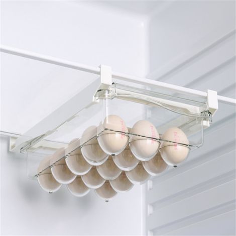 Bac de rangement transparent ABS PET pour œufs - Design pratique avec support et tiroir, durable et polyvalent (1/2)
