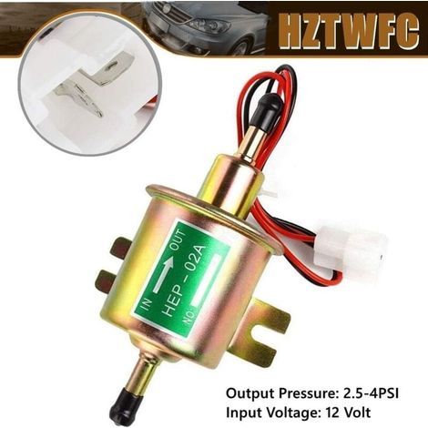 12V Universal-Elektrokraftstoffpumpe für Benzin und Diesel, HEP-02A Niederdruck-OEM HEP-02A Universal-12V-Elektrokraftstoffpumpe für die meisten Autos, Vergaser, Motorräder und ATVs (1/5)