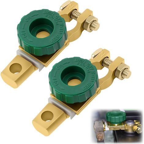 2pcs Battery Cutter, Electric Car Battery Cutter, 12-24V, Waterproof Battery Cutter for Cars, Motorcycles, Boats, Caravans, Yachts, Buses (1/5)