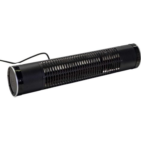 Riscaldatore ad infrarossi in Alluminio Nero mod. infrarossi con controllo remoto e lampada alogena (1/5)