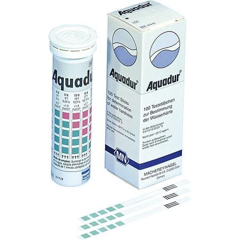 languette test Aquadur pour tester la dureté de l'eau 3.5.10.15.20.25°d 100 languettes 6 x95mm