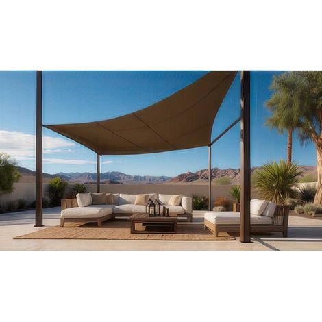 Rotolo Vela Ombreggiante Beige in HDPE 2 x 50 m da 180 g/m² per Pergolati