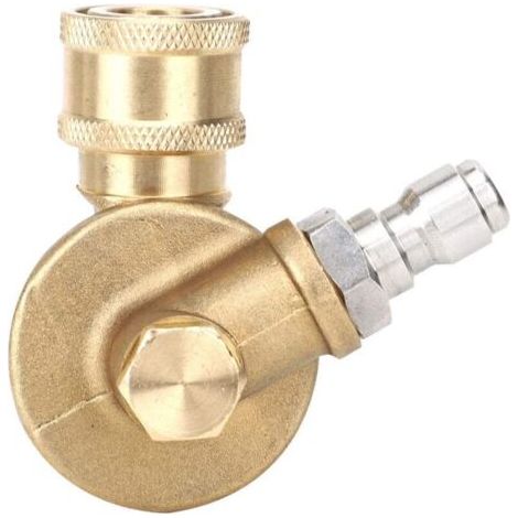 BARKBUSTERS Buse de pulvérisation pour nettoyeur haute pression à connecteur rapide 1/4 pouce Buse réglable rotative à 240 degrés à 7 niveaux (1/4)