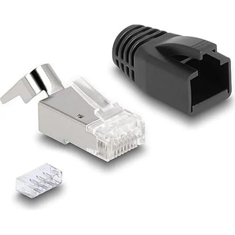 Delock Connettori modulari RJ45 neri 25 pezzi (1/3)
