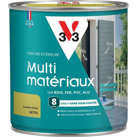 Peinture extérieure Multi-matériaux V33 Lumière d'été Satin 0,5L