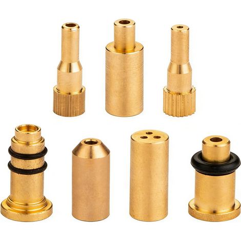 Adaptateur de Recharge de gaz en Laiton pour briquets, Pièces de réparation pour Un Remplissage Facile et Pratique, Solution économique et Durable pour Tous Vos briquets (7 Pièces) (1/5)