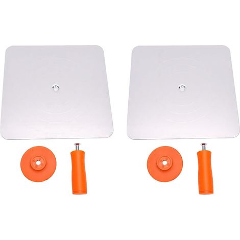Set mit 2 Falcon-Mörtelplatten für 30 x 30 cm Gipskartonplatten, leichte Mörtelplatte mit Aluminiumklinge, komfortablem Griff, glatten Kanten und abgerundeten Ecken für Mauerwerk (1/5)