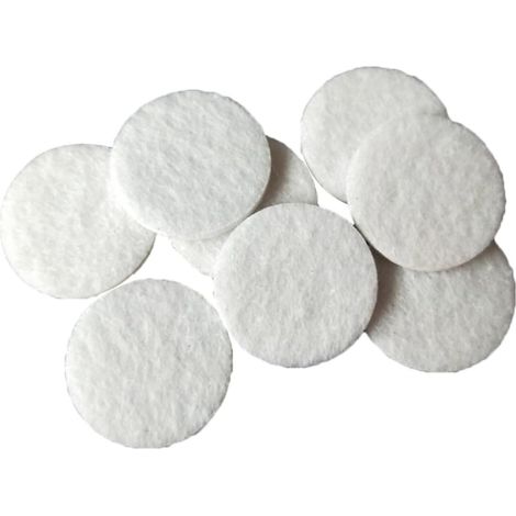 Patins de Protection Ronds Lot de 200 Pièces en Feutre Blanc Autocollants 20mm Protège Les Sols et Réduit la Friction en Polyester pour Meubles, Chaise et Table (1/5)